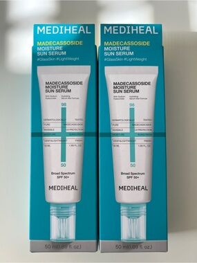 MEDIHEAL Madecassoside Moisture Sun Serum US FORMULA - Bundle of 2